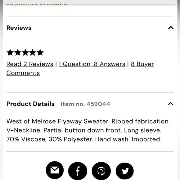 NWT West of Melrose Flyaway Sweater from Tilly’s - Picture 4 of 7